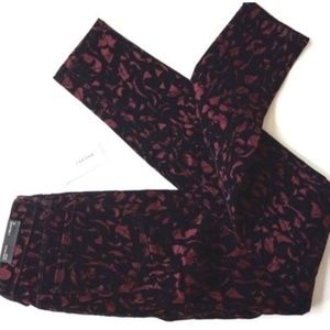 NWT J Brand Super Skinny 620JE17 mulberry brocade